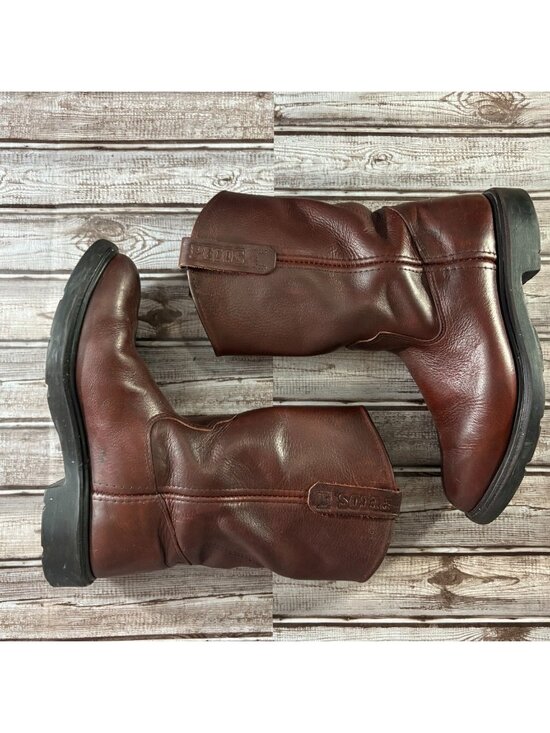 Red Wing Pecos 1132 Supersole Leather Motorcycle Boots Sz 8.5 D color burgundy main image 12